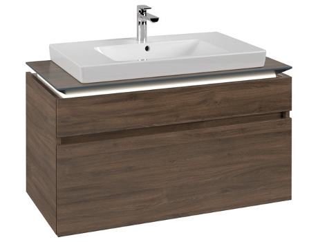 Módulo de lavabo Villeroy &amp Boch Legato B695 1000x550x500mm centro lavabo iluminación LED