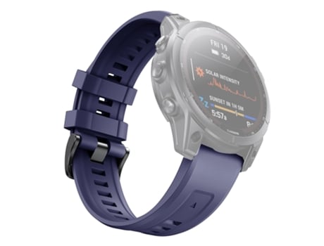 Correa Smartwatch para Garmin Fenix 7S Silicona de Liberación Rápida (Azul Oscuro)