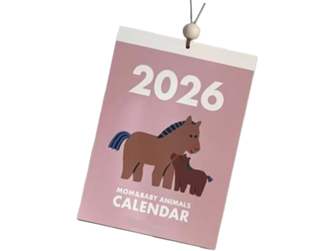 Calendario Colgante De Papel Grueso 2026, Hojas Desprendibles Para Planificar, Fondos De Fotos