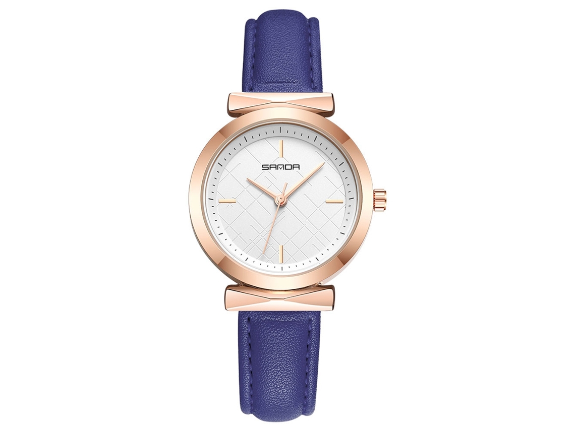 Reloj De Pulsera De Cuarzo Ccq Para Hombre Y Mujer Con Correa De Pu Informal Y Moderna (naranja)