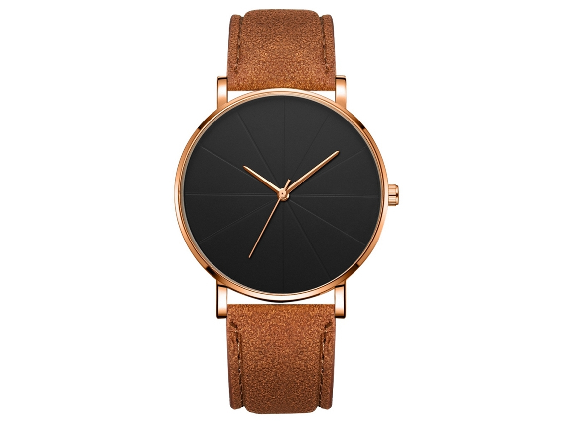 Reloj De Pulsera Unisex Sencillo De Silicona Con Correa De Aleación De Zhoulianfa (oro Rosa)