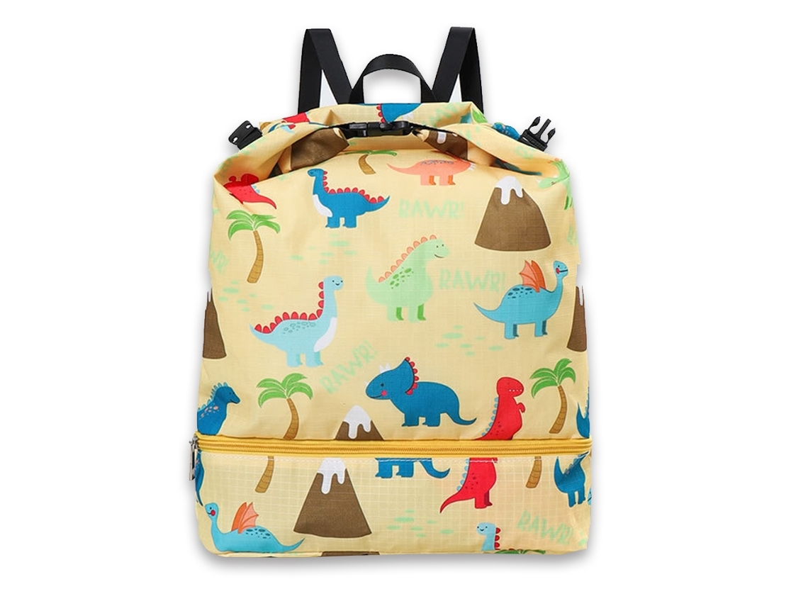 Mochila con cordón para niñas, mini bolso, gimnasio, baile, playa, natación, viajes, amarillo
