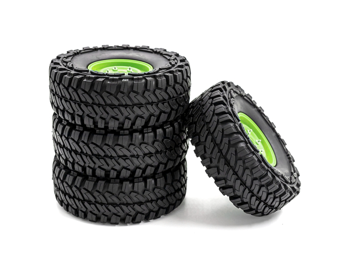 Pneus com anéis para carro RC 1/10 Traxxas TRX-4 Axial SCX10 90046 90047 CC10