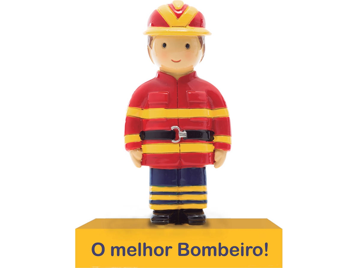 Figura Decorativa LITTLE DROPS OF WATER O Mejor Bombero (Naranja - Resina)