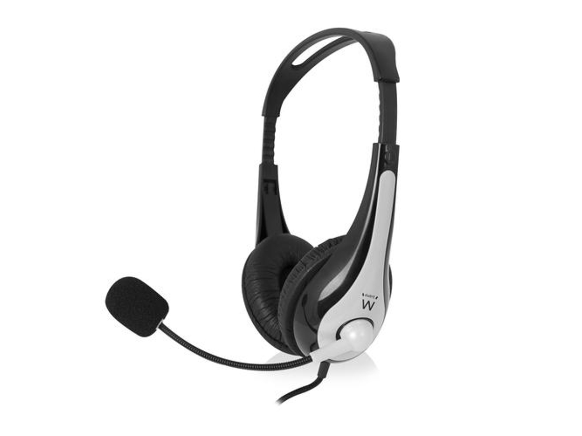 Ewent Ew3565 Auricular Auricular Diadema Usb Tipo-A Negro Blanco