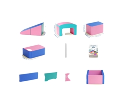 Bloques de espuma para escalar, área de juego segura, fomenta el aprendizaje activo, color rosa.