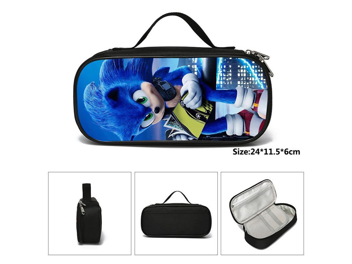 Estuche Para Lápices Con Cremallera, Organizador De Gran Capacidad Para Niños, Con Temática De Videojuegos De Anime.