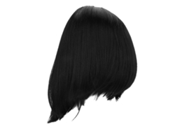 Peruca Longa Lisa Preta De Cabelo Sintético Com Lace Para Cosplay E Mulheres