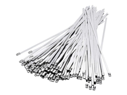 100 Cables De Acero Inoxidable De 300 Mm × 4,6 Mm, Para Embalaje De Escapes Y Cables Agrupados.