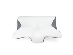 Almohada Cervical Con Forma De Mariposa - Blanco Y Gris