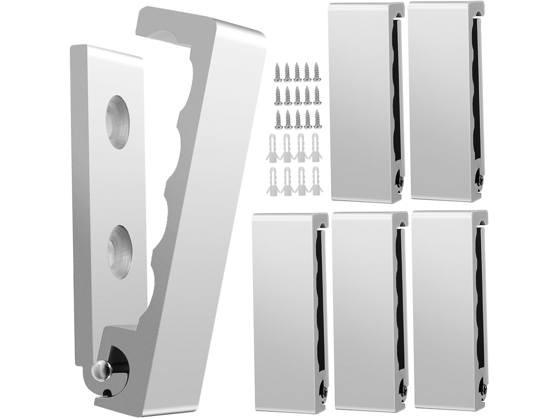 Juego 6 Ganchos Bolsos Pared Ocultos Colgar Armarios Ropa