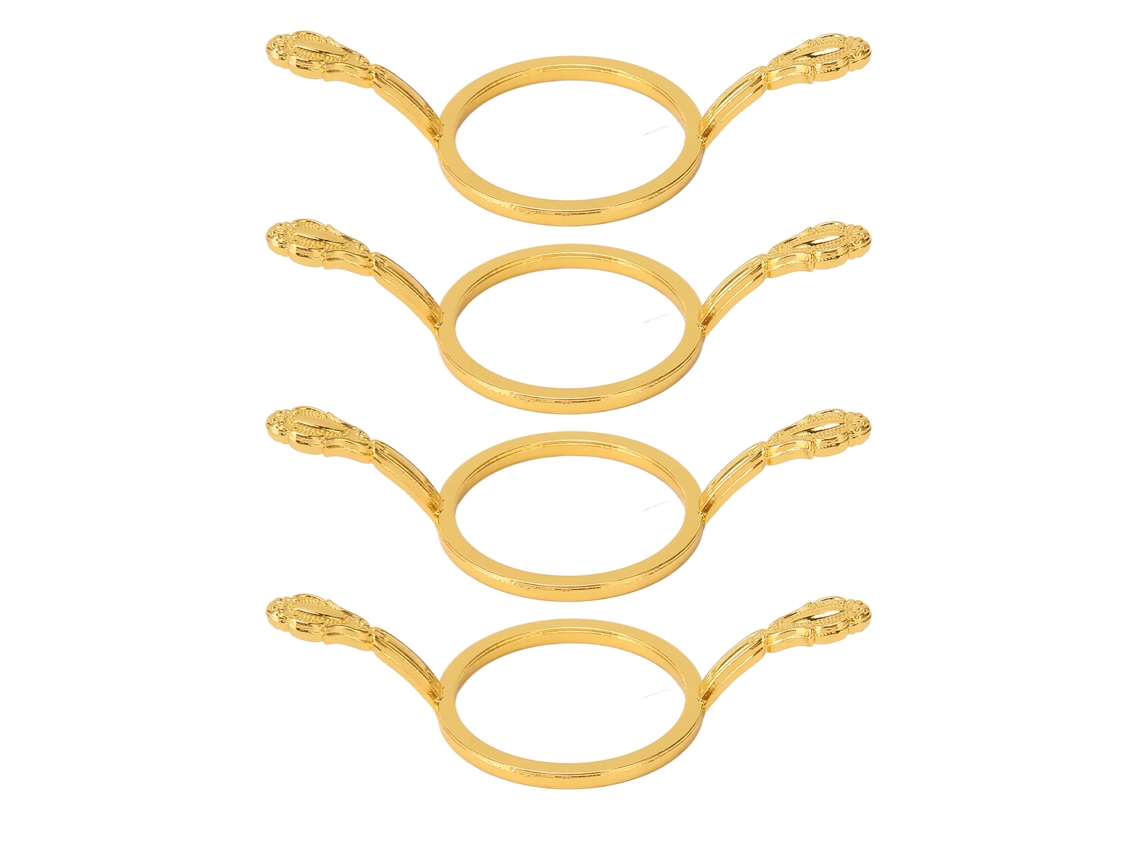 4 Moldes De Metal Para Sellos De Cera Diy, Anillos De Estampado Sencillos Y Antioxidantes Para Artesanos.
