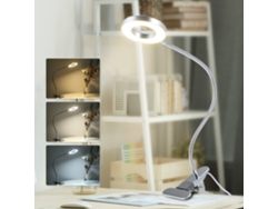 2026-lámpara De Mesa Con Clip Usb Y Lupa Ajustable 3 Modos De Color Y 10 Brillos Para Lectura Y Manualidades