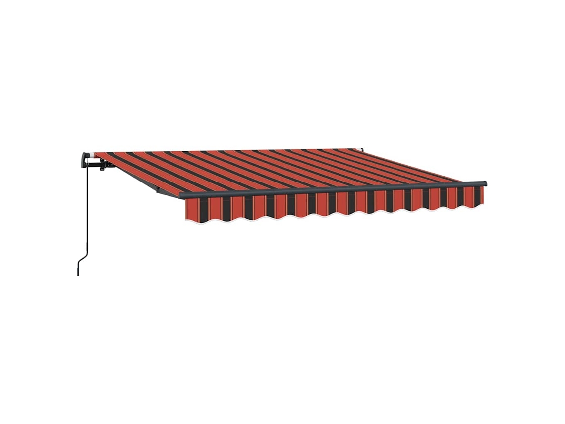 Toldo retráctil Vidaxl de poliéster multicolor