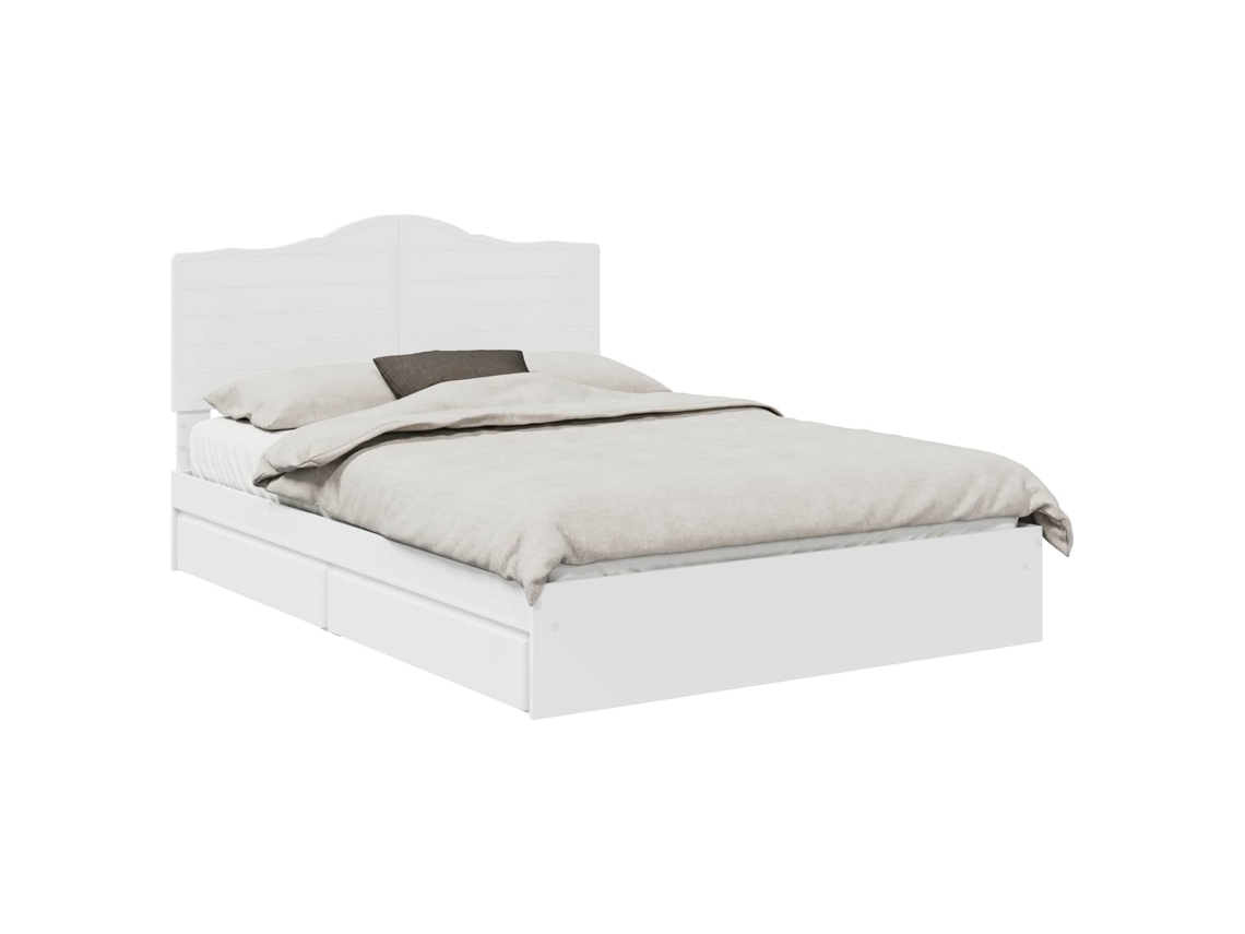Maison Exclusive - Cama Con Almacenamiento 140 X 190 Cm Madera De Ingeniería