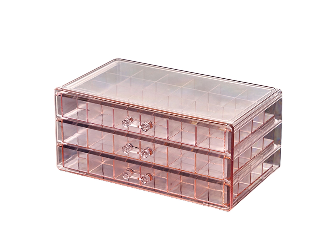 Organizador de joyería multiusos para aretes transparente (26x16x13cm) Kofihety