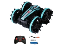 Coche Acrobático Teledirigido De Doble Cara Con Rotación, 2,4 Ghz, Resistente Al Agua, Recargable Por Usb, Anfibio, Para Niños, 3,7 V, Azul