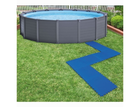 Protectores de suelo para piscina 8 Un azul 50x50 cm INTEX