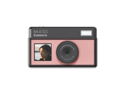 Cámara digital 4K HD con zoom de 18x y pantalla táctil de 2,8 pulgadas (rosa)
