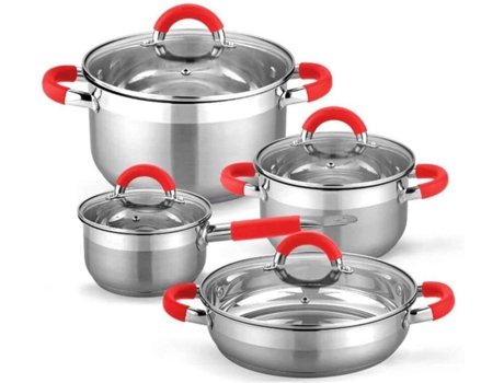 Batería Cocina Gridinlux set 8 piezas vitro acero