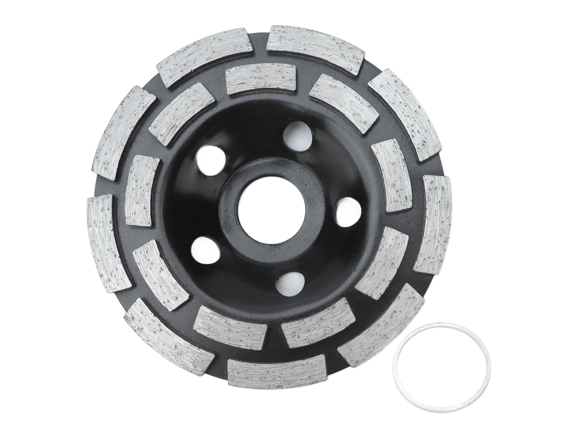 Disco De Lixa Diamante Para Polimento De Pedra E Concreto Com Baixa Vibração Kit Preto Diâmetro 115mm