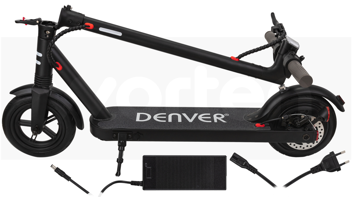 Patinete Eléctrico DENVER SEL-85350 Negro (Velocidad Máx: 20 km/h | Autonomía: 18 km)