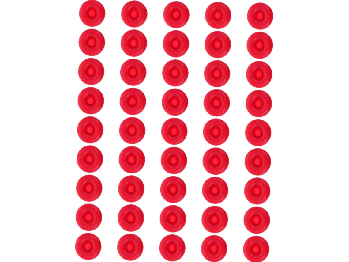 Paquete De 45 Tapones De Látex Rojo Para Sellar Y Proteger Tuberías.
