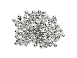 2026rebe-50pcs Cascabeles De Pesca De Metal Doble Con Caja Plástica Para Atraer Peces Plata Pesca En Mar