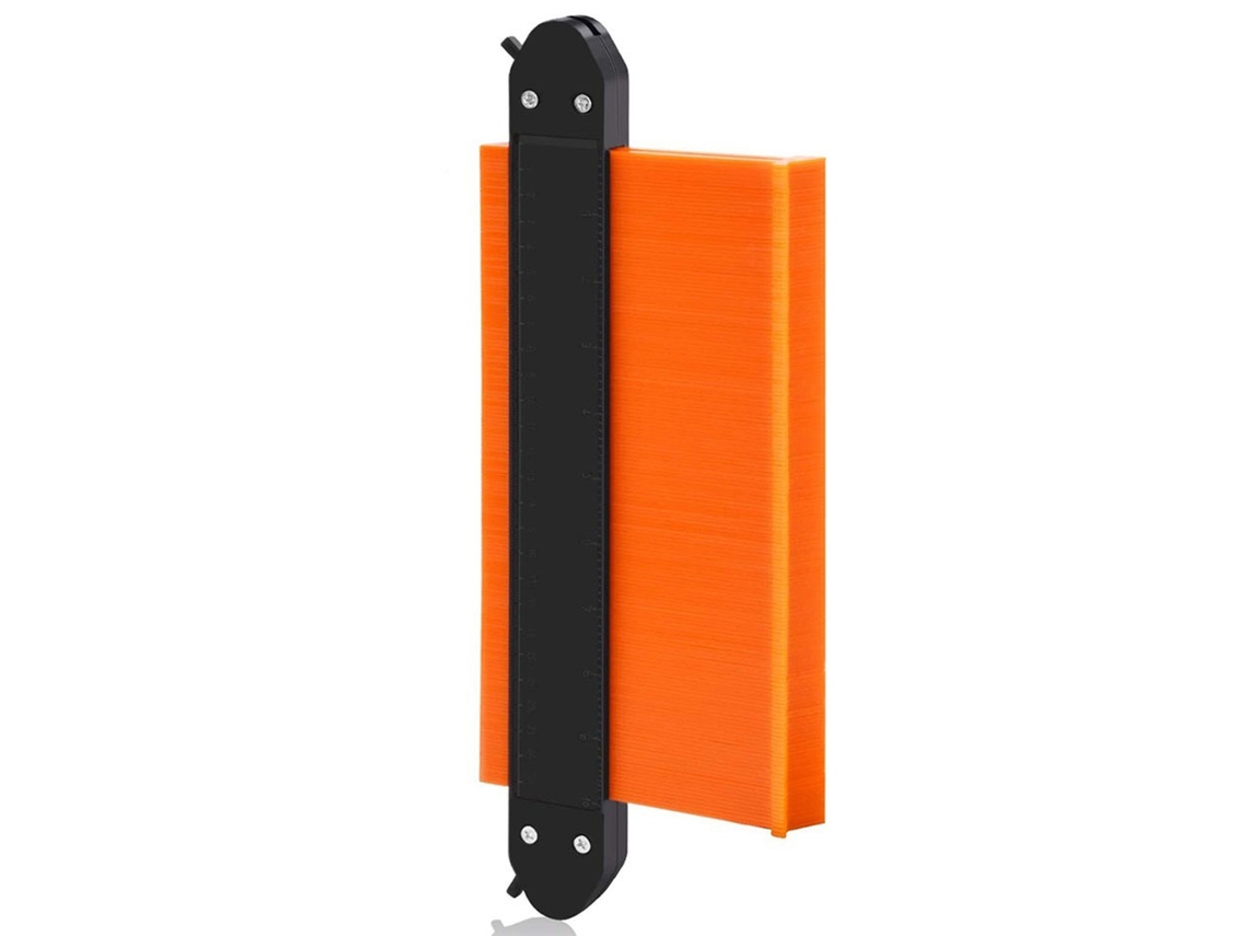 Calibrador De Contornos Con Bloqueo De 25 Cm (10 Pulgadas). Versátil Y Práctico Para Trabajos De Carpintería.