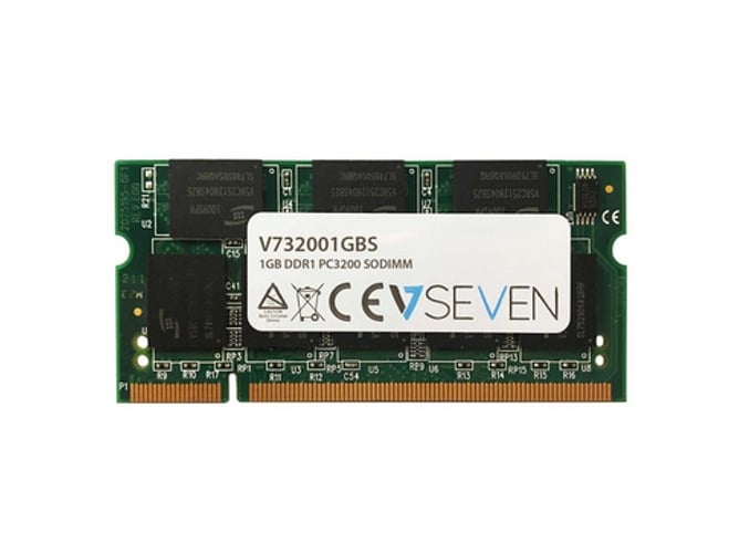 Memoria RAM DDR V7 V732001GBS (1 x 1 GB - 400 MHz - CL 3 - Verde)