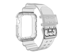 Correa De Repuesto Ajustable De Tpu Transparente Para Iwatch De 38/40/41 Mm, Estilo Sencillo.