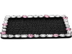 Alfombrilla Para Salpicadero Con Diamantes De Imitación, Goma Antideslizante Para Llaves De Coche Y Gafas De Sol.