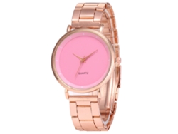 Reloj De Pulsera Analógico De Cuarzo Para Mujer Con Brazalete De Acero Rosa - Regalo Clásico