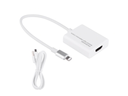 Adaptador Hdmi Para Apple Iphone Y Ipad Para Conectar Tv Hd, Compatible Con Salida 1080p