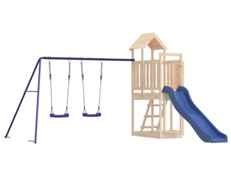 Parque Infantil De Exterior VIDAXL Marrón Madera