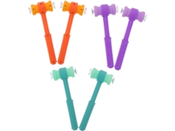 Juego de 6 martillos de juguete para niños, martillo con ventosa para niños CHABERLU