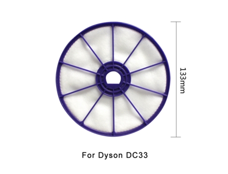 Aspiradora lavable para Dyson Dc33 Dc33I, repuesto de filtro Hepa para alergias en el motor delantero y lateral del coche, 1 unidad