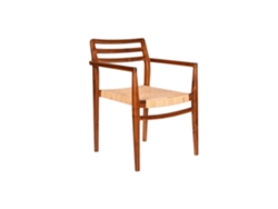 Silla Teca Ratán Marron 58x50x86cm