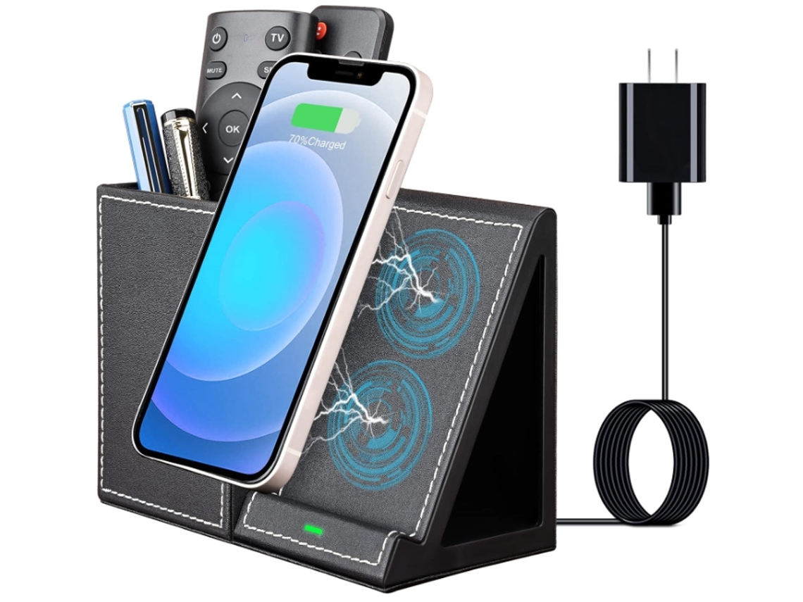 Estación De Carga Rápida Sin Hilos Para Apple, Samsung Yemaesre Negro