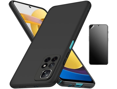 Kit Carcasa + Protector de Pantalla Xiaomi Redmi Note 11 Pro Turtleshell Negro