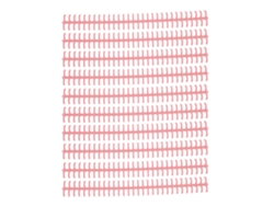 10 Gomos Encadernação 30 Buracos 10mm Plástico Pp Resistente Rosa Rouge Estudante Escritório | S/MARCA