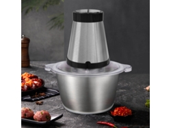 Picadora De Carne Eléctrica De 1,8 L, Acero Inoxidable, 300 W, 2 Velocidades, Procesador De Alimentos Para Cocina.