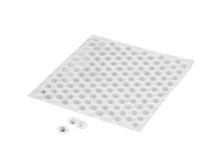 3M SJ 6553 Mpcb - Pie autoadhesivo transparente (11 mm x 3,05 mm)