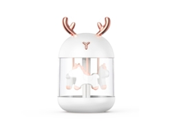 Humidificador de aire con difusor de aroma y luz 300 ml MDUG (blanco, USB)
