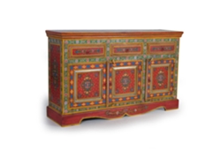 APARADOR - VAJILLERO MULTICOLOR.GINER Y COLOMER 86x40x140