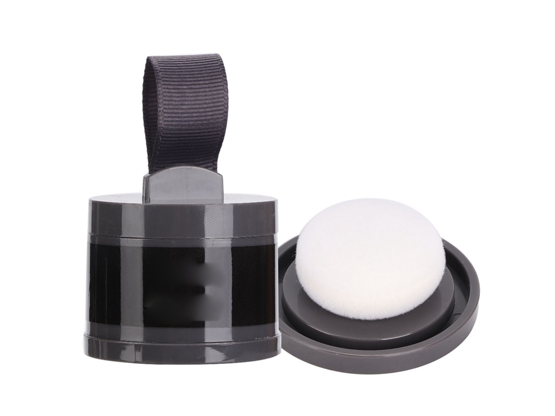 Pó De Linha De Cabelo Para Cobrir E Difuminar Sombras Com Puff E Espelho - Cor Longa Duração