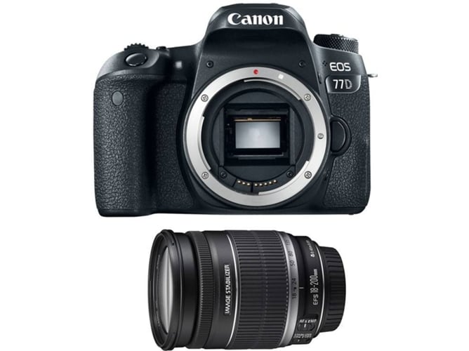 Kit Cámara Réflex CANON EOS 77D + 18-200 IS