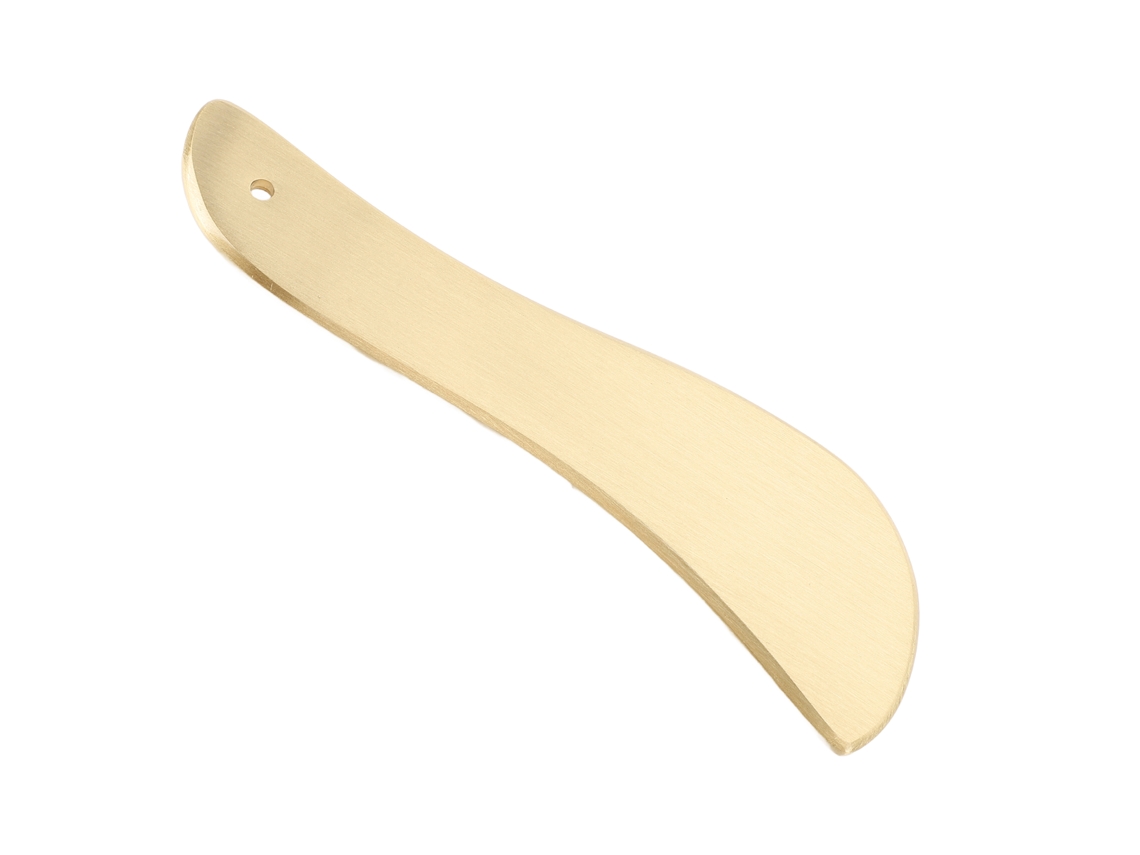 Herramienta Gua Sha de latón puro para rostro, hombros y pecho: tabla raspadora para masaje facial y corporal.
