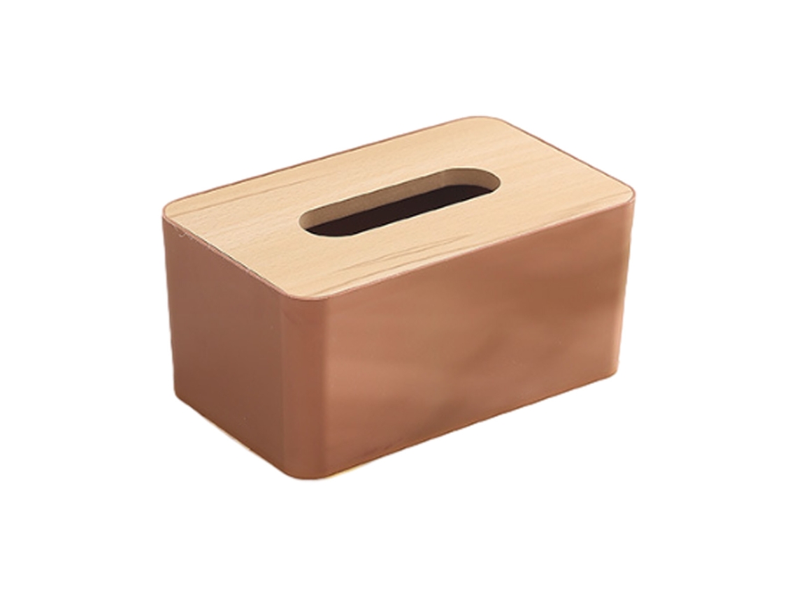 VVJIJILLY Capa De Madeira Para Caixa De Lenços, Suporte Retangular Para Lenços Faciais.