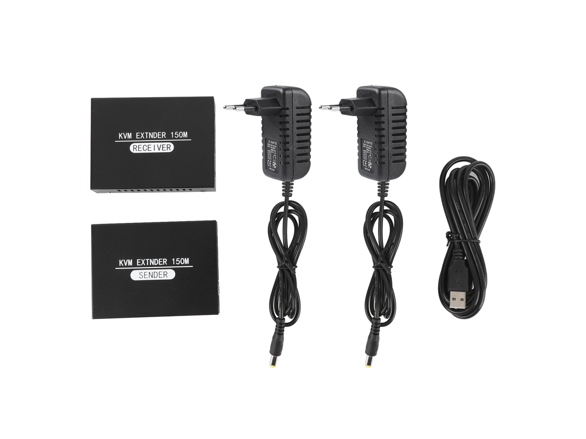 Extensor De Interfaz Multimedia Hd 1080p Mediante Cable Cat 5e/6 De Hasta 150 M Con Edid Y Compatible Con Hdcp. Enchufe Europeo.